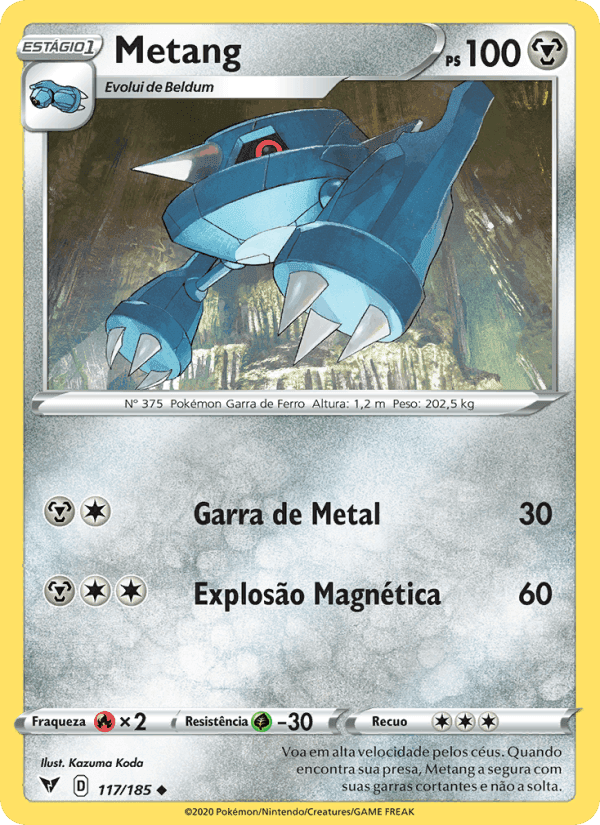 Metang, carta 117 de Voltagem Vívida