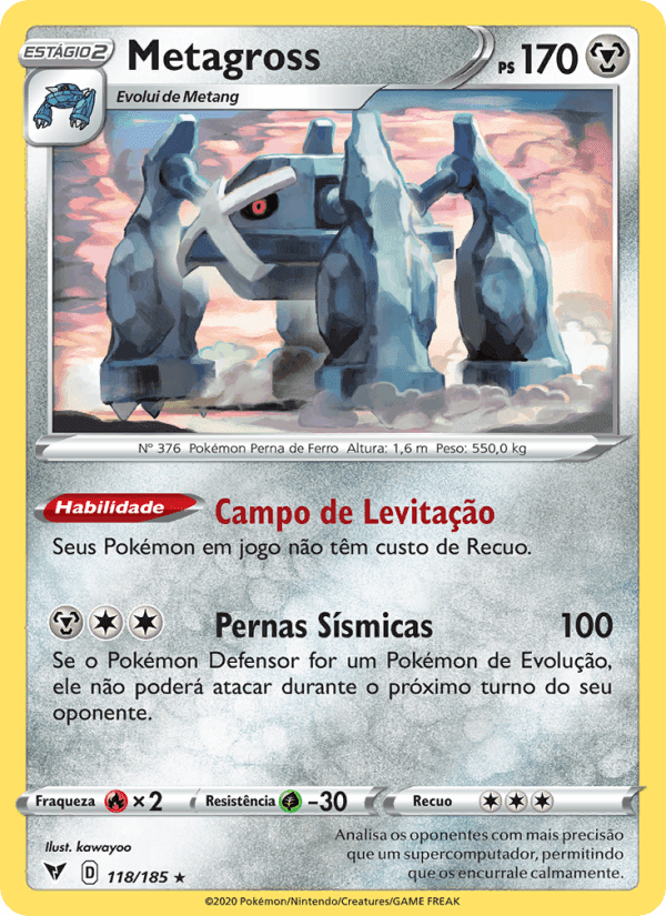 Metagross, card 118 from Voltagem Vívida