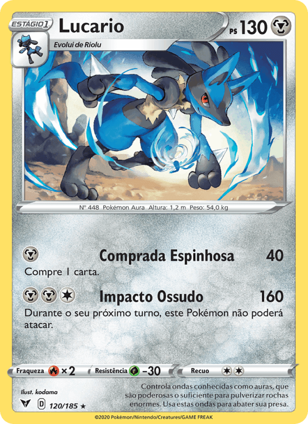Lucario, carta 120 de Voltagem Vívida