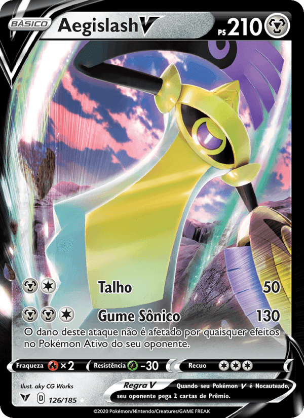 Aegislash V, carta 126 de Voltagem Vívida