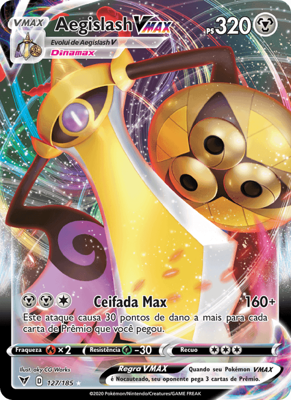Aegislash VMAX, carta 127 de Voltagem Vívida