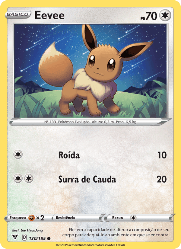 Eevee, card 130 from Voltagem Vívida