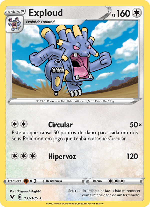 Exploud, card 137 from Voltagem Vívida