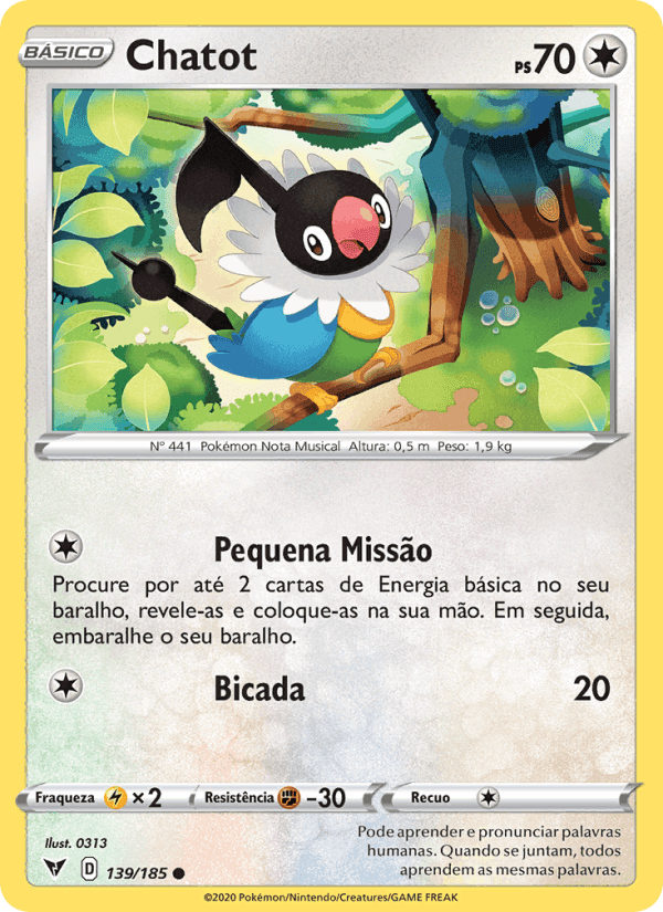 Chatot, carta 139 de Voltagem Vívida