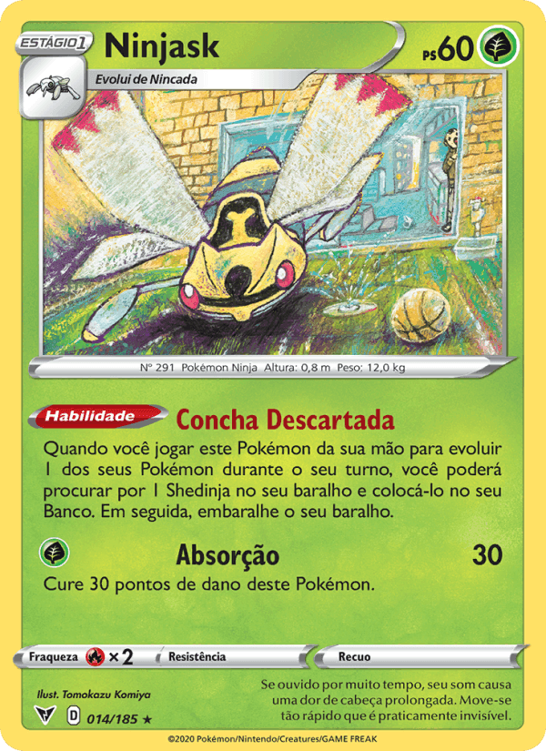 Ninjask, card 14 from Voltagem Vívida