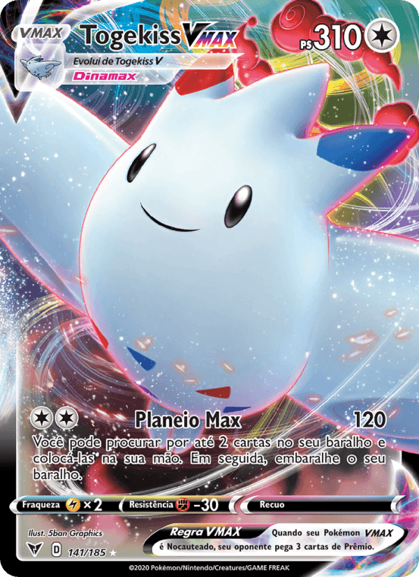 Togekiss VMAX, card 141 from Voltagem Vívida
