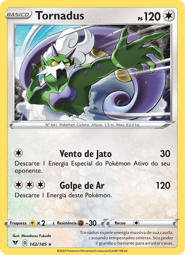 Tornadus, carta 142 de Voltagem Vívida