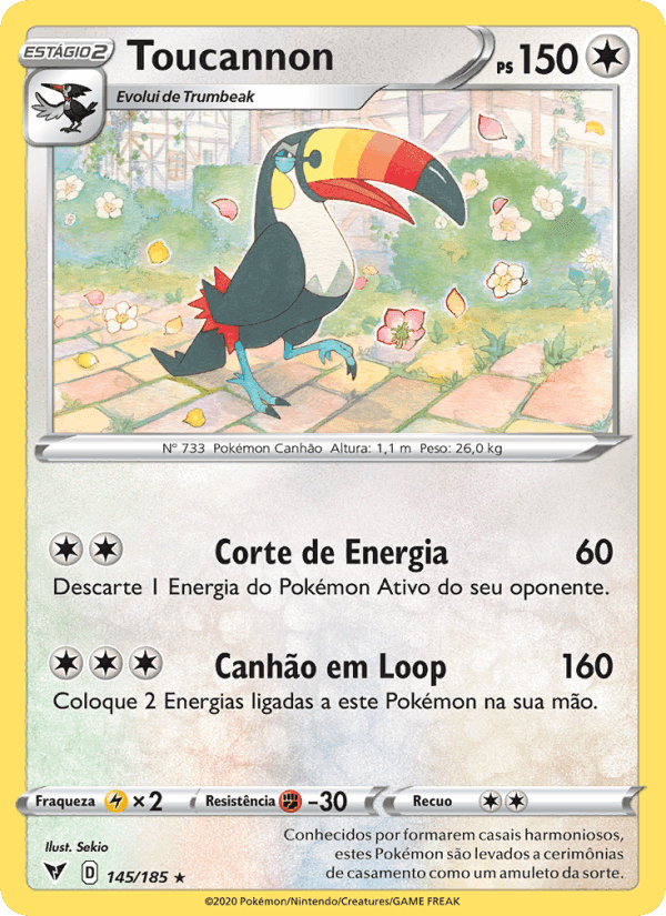 Toucannon, carta 145 de Voltagem Vívida