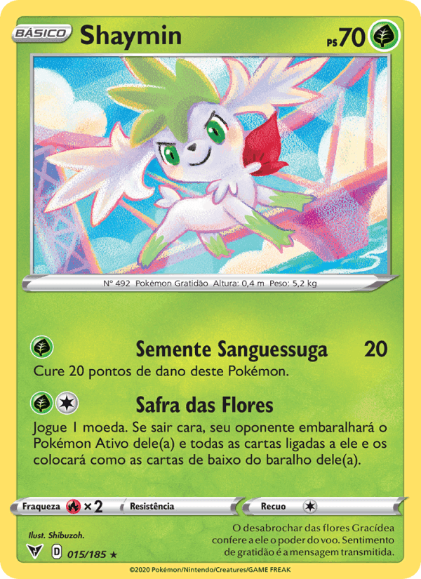 Shaymin, carta 15 de Voltagem Vívida