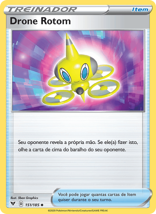 Drone Rotom, carta 151 de Voltagem Vívida