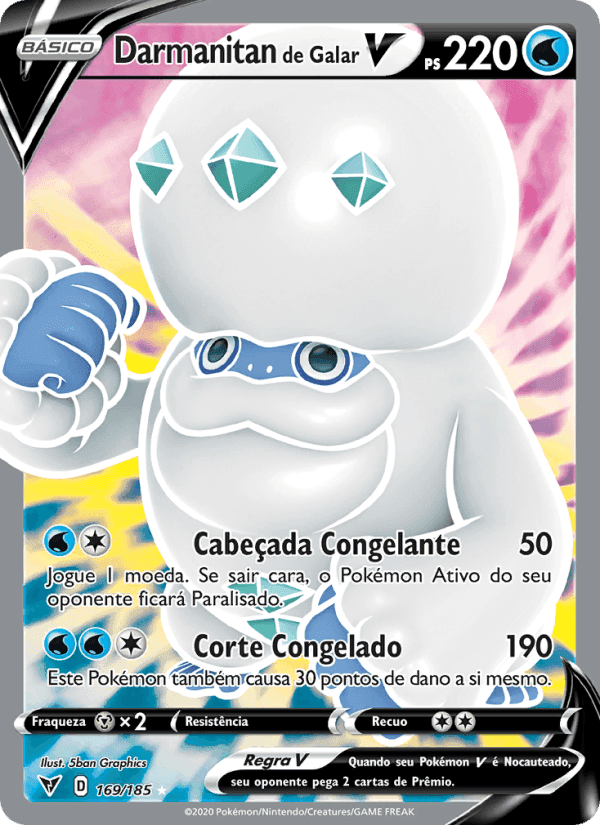 Darmanitan de Galar V, carte 169 de Voltagem Vívida