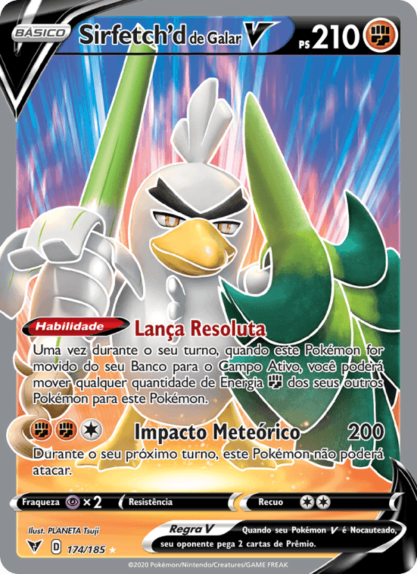 Sirfetch'd de Galar V, card 174 from Voltagem Vívida