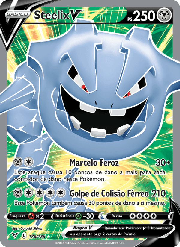 Steelix V, carta 176 de Voltagem Vívida