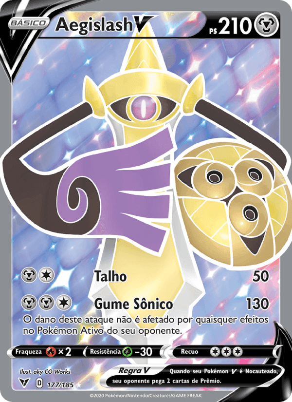 Aegislash V, carta 177 de Voltagem Vívida