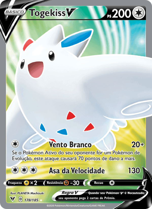 Togekiss V, carta 178 de Voltagem Vívida