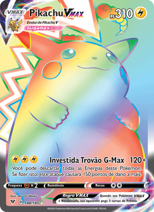 Pikachu VMAX, carta 188 di Voltagem Vívida