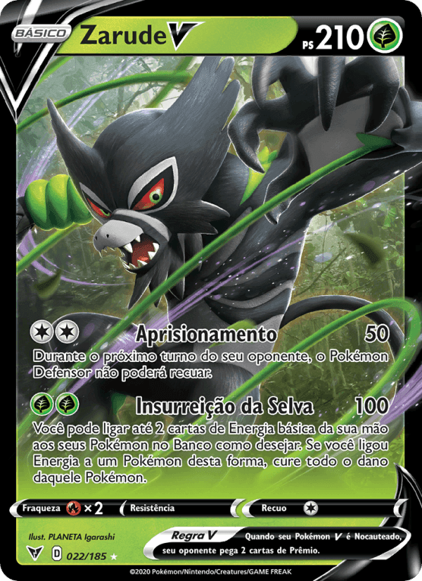 Zarude V, carte 22 de Voltagem Vívida