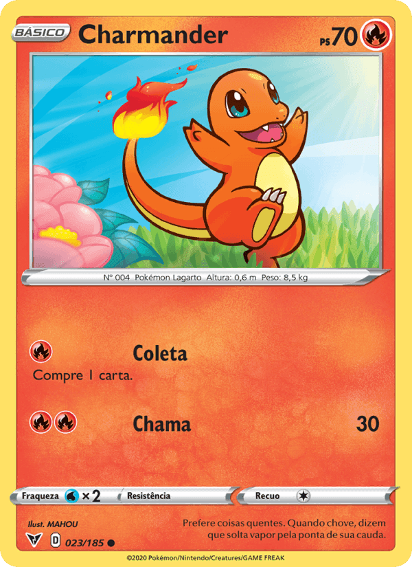 Charmander, carta 23 de Voltagem Vívida
