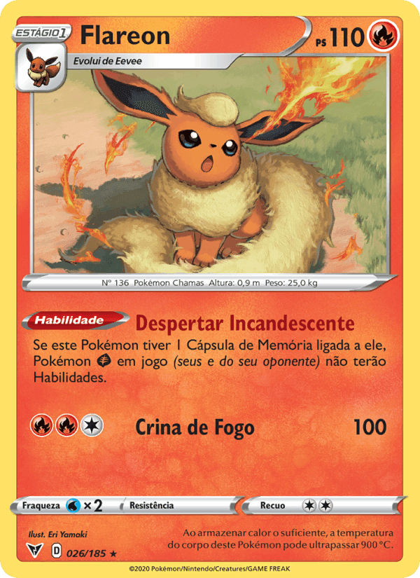 Flareon, carta 26 de Voltagem Vívida