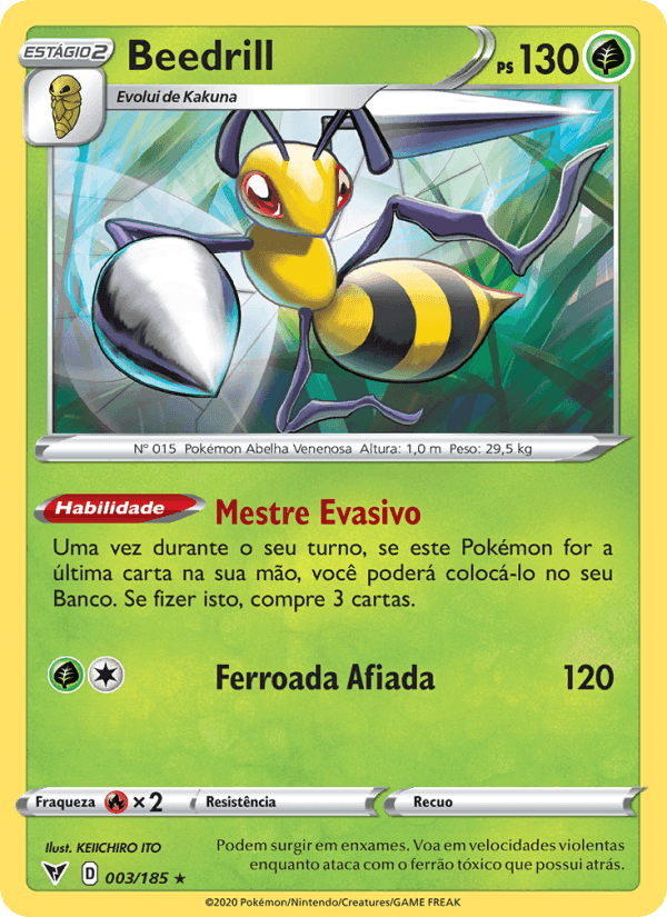 Beedrill, carta 3 de Voltagem Vívida