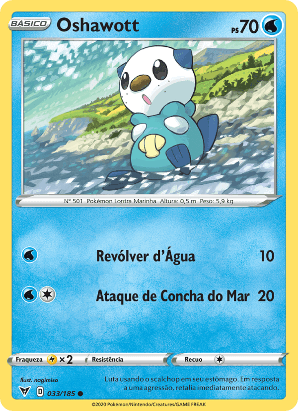 Oshawott, carte 33 de Voltagem Vívida