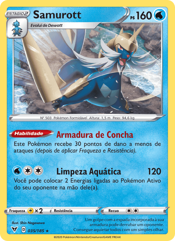 Samurott, carte 35 de Voltagem Vívida