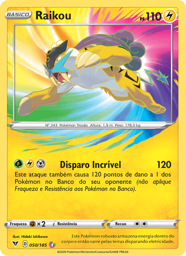 Raikou, carta 50 de Voltagem Vívida