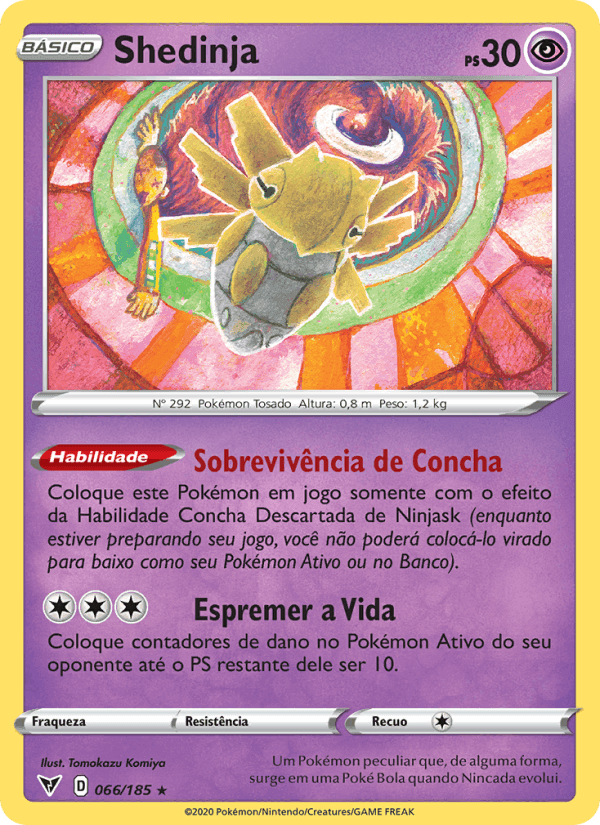 Shedinja, carta 66 de Voltagem Vívida