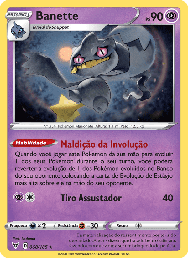 Banette, carta 68 de Voltagem Vívida