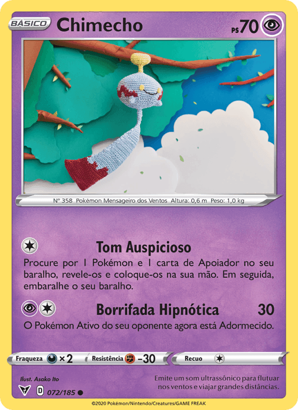 Chimecho, card 72 from Voltagem Vívida