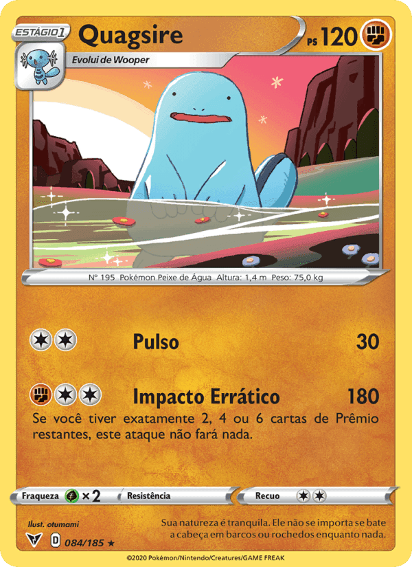 Quagsire, carta 84 de Voltagem Vívida
