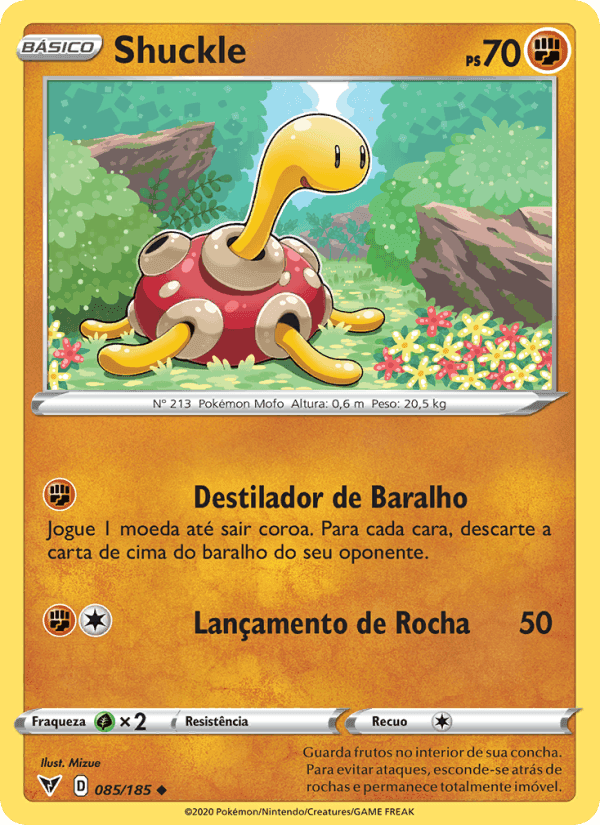 Shuckle, card 85 from Voltagem Vívida