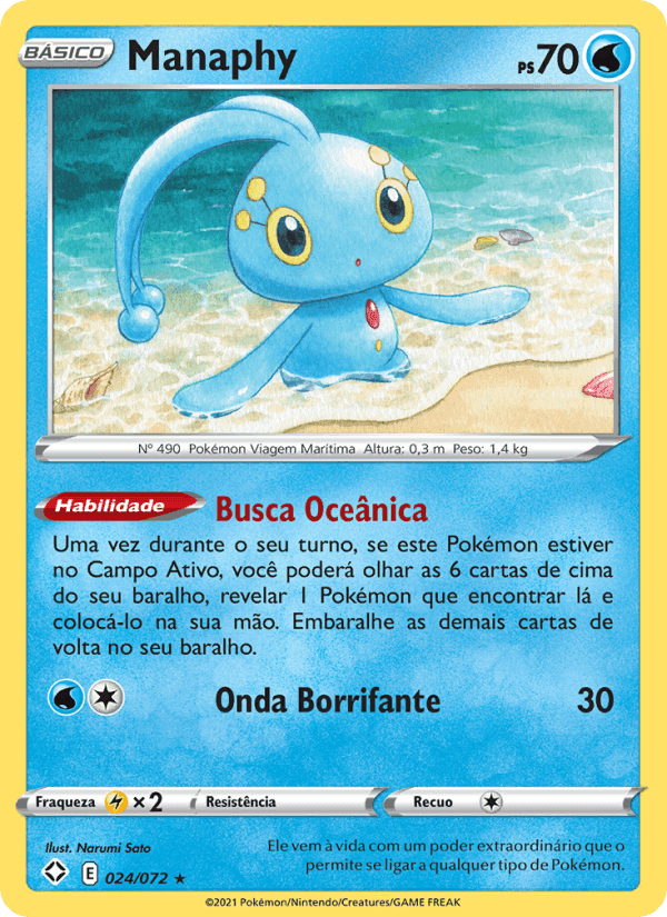 Manaphy, carta 24 di Destinos Brilhantes