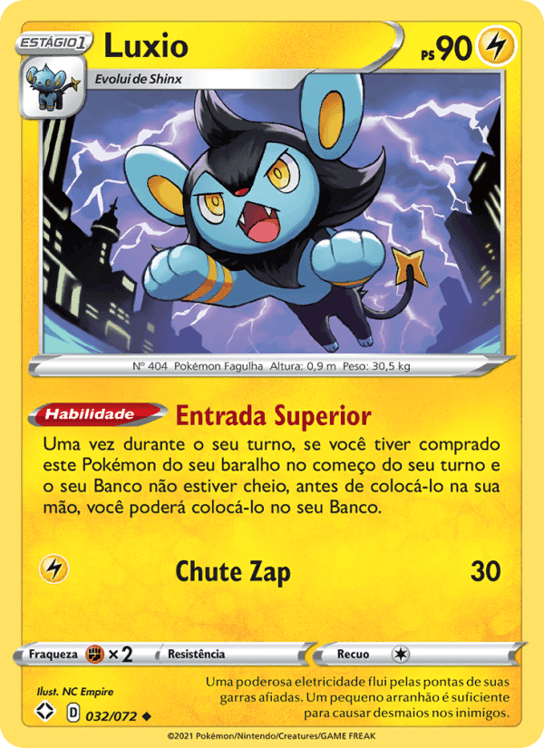 Luxio, carte 32 de Destinos Brilhantes
