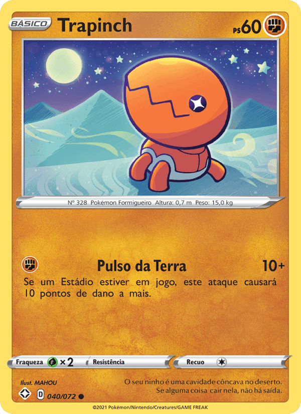 Trapinch, carte 40 de Destinos Brilhantes