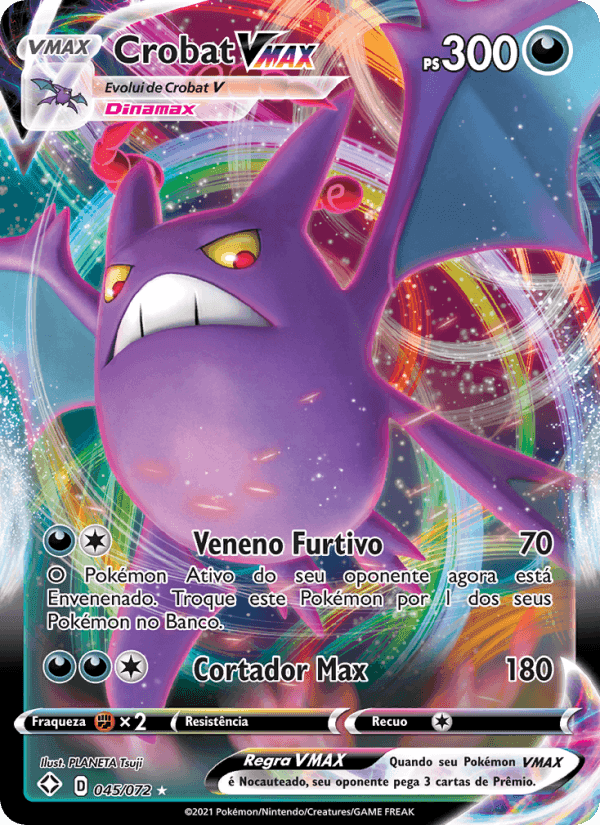 Crobat VMAX, carta 45 de Destinos Brilhantes 
