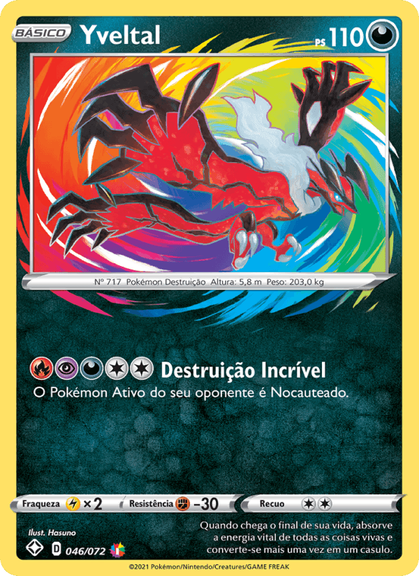 Yveltal, carte 46 de Destinos Brilhantes
