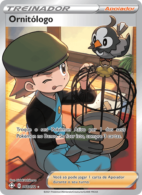 Ornitólogo, card 66 from Destinos Brilhantes 
