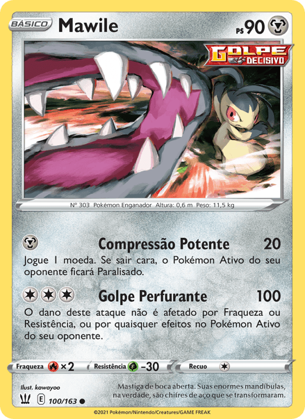 Mawile, card 100 from Estilos de Batalha