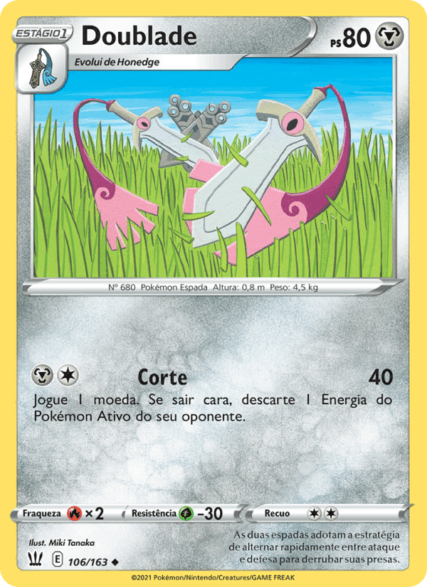 Doublade, carta 106 de Estilos de Batalha