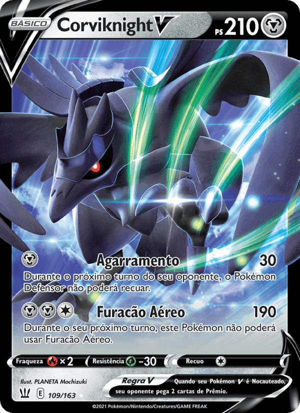 Corviknight V, card 109 from Estilos de Batalha
