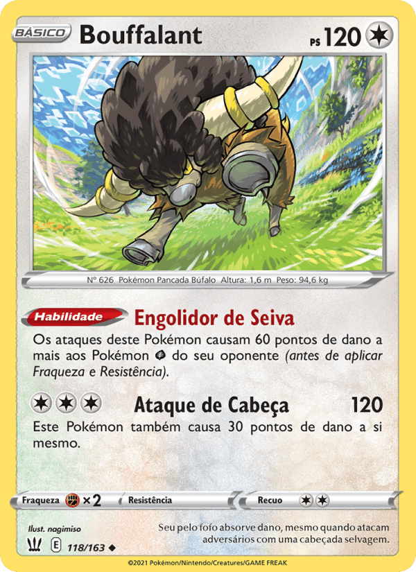 Bouffalant, carta 118 de Estilos de Batalha