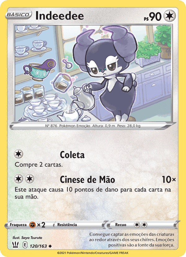 Indeedee, card 120 from Estilos de Batalha