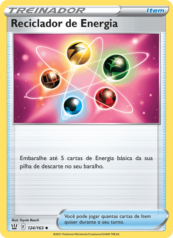 Reciclador de Energia, carta 124 de Estilos de Batalha
