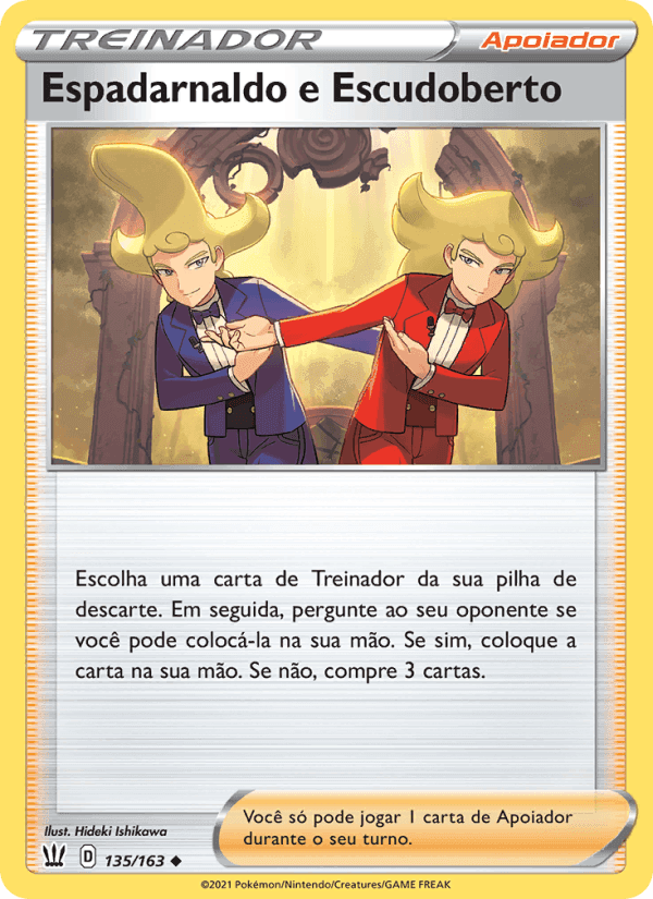 Espadarnaldo e Escudoberto, card 135 from Estilos de Batalha