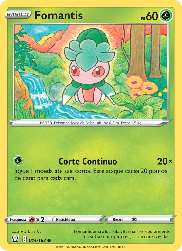 Fomantis, card 14 from Estilos de Batalha