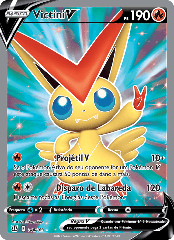 Victini V, carta 144 de Estilos de Batalha