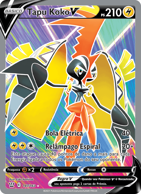 Tapu Koko V, carta 147 de Estilos de Batalha
