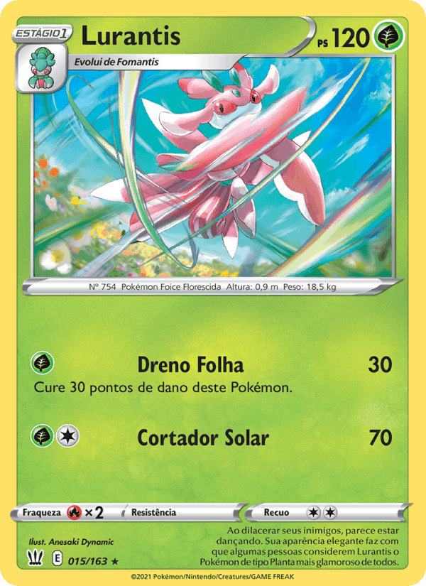 Lurantis, card 15 from Estilos de Batalha