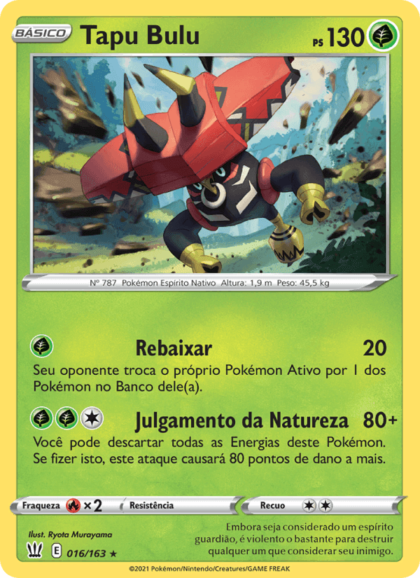 Tapu Bulu, card 16 from Estilos de Batalha